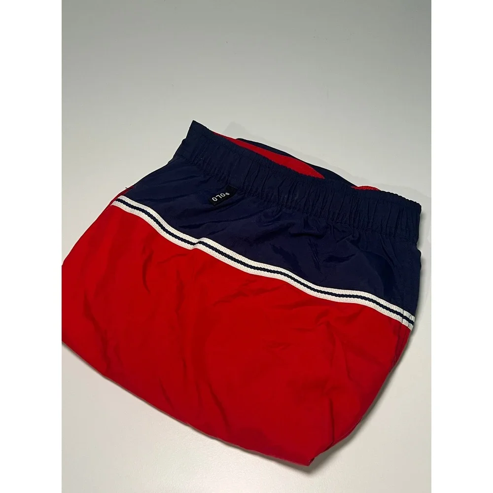 Polo Sport Ralph Lauren Swim Trunks Mens XL Red Navy Blue Cargo Mesh Pocket